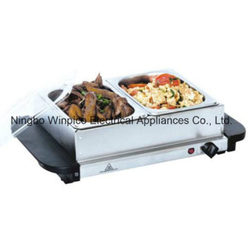 2 Pan Stainless-Steel Buffet Server and Warming Tray